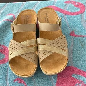 Flexus by Spring Step Women's Tan Sandals